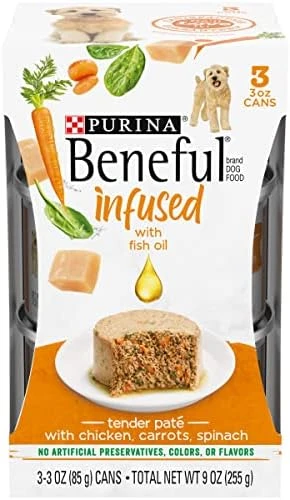 Beneful Purina Infused Wet Dog Food Pate With Real Lamb, Carrots And Spinach, With Sunflower Oil - (8 Packs Of 3) 3 Oz. Sleeves 11 Beneful Purina Infused Wet Dog Food Pate With Real Lamb, Carrots And Spinach, With Sunflower Oil - (8 Packs Of 3) 3 Oz. Sleeves - Image 11