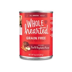 WholeHearted Grain Free Adult Beef And Vegetable Recipe Wet Dog Food, 13.2 Oz., Case Of 12