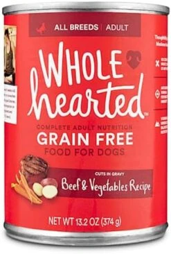 WholeHearted Grain Free Adult Beef And Vegetable Recipe Wet Dog Food, 13.2 Oz., Case Of 12 -Zoomie Shop 511jnz39PvL. AC