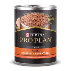 Purina Pro Plan Complete Essentials High Protein Chicken And Rice Entree Adult Dog Food Wet Pate, 13 Oz., Case Of 12