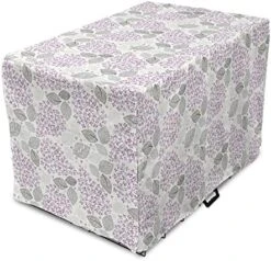 Ambesonne Dessert Dog Crate Cover, Cherry Ice Cream Patterns Summer Foods Frozen Fruits Delicious Art, Easy To Use Pet Kennel Cover For Small Dogs Puppies Kittens, 22 Inch, Lavender Pale Fuchsia -Zoomie Shop 5124Fznrl1L. AC