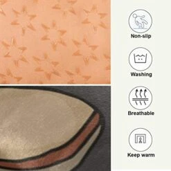 Dog Bed Cartoon Healthy Food Nuts Crate Pad Mat 36''x24'' Washable Pet Bed Cat Beds Soft Dog Mattress- Anti-Slip Kennel Pad Luxury Color -Zoomie Shop 512ZlStWq6L