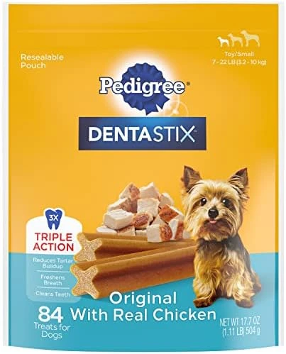 PEDIGREE DENTASTIX Toy/Small Dog Dental Treats Original Flavor Dental Bones, 1.11 Lb. Pack (84 Treats) 12 PEDIGREE DENTASTIX Toy/Small Dog Dental Treats Original Flavor Dental Bones, 1.11 Lb. Pack (84 Treats) - Image 12