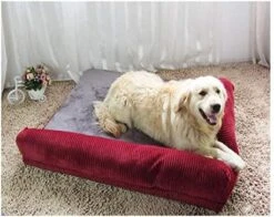 YangYan Large Dog Bed Sofa Dog Cat Pet Cushion For Big Dogs Washable Nest Cat Litter Teddy Puppy Mat Kennel Pet House S M L XL (Color : Pink, Size : 70x55x15cm) -Zoomie Shop 513FsVc7d8L. AC
