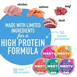 Tiki Dog Meaty Cups Variety-Pack Of 10 11 Tiki Dog Meaty Cups Variety-Pack Of 10 -Zoomie Shop 513PIpF0xJL