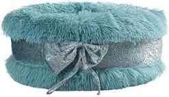 Watonic Dog Bed Cat Bed Comfortable Plush Kennel Dogs Pet Litter Deep Sleep Cat Litter Sleeping Bed Bow Lace Noble Elegant Wedding (Gray,15.76inch) 10 Watonic Dog Bed Cat Bed Comfortable Plush Kennel Dogs Pet Litter Deep Sleep Cat Litter Sleeping Bed Bow Lace Noble Elegant Wedding (Gray,15.76inch) -Zoomie Shop 513QEtTuPrL. AC