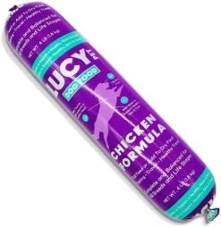 Lucy Pet Products Chicken Formula Dog Food Roll 2.5 Lb, Meaty, Semi-Moist Dog Food (100600074) -Zoomie Shop 513SsfS4ahL. AC 1