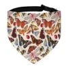 GENERIC Vintage Bugs Pattern Pet Bandana Collar - Scarf Collar - Art Dog Bandana Minimal Head Cicumference
