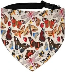 GENERIC Vintage Bugs Pattern Pet Bandana Collar - Scarf Collar - Art Dog Bandana Minimal Head Cicumference 9 GENERIC Vintage Bugs Pattern Pet Bandana Collar - Scarf Collar - Art Dog Bandana Minimal Head Cicumference -Zoomie Shop 513TIL5EHfL. AC