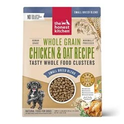 The Honest Kitchen Whole Food Clusters Small Breed Whole Grain Chicken Dry Dog Food, 4 Lb Bag