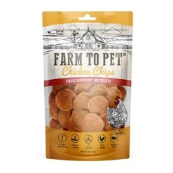 Farm To Pet Chicken Chips For Dogs - Single Ingredient All Natural Dog Treats For Small, Medium, & Large Dogs | Healthy Training Treats For All Breeds & Puppies, Made In USA