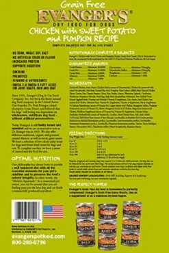 Evanger's Grain-Free Chicken With Sweet Potato & Pumpkin Dry Dog Food