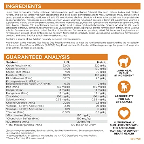 NutriSource Adult Dog Food, Made With Lamb & Rice, With Wholesome Grains, 15LB, Dry Dog Food 6 NutriSource Adult Dog Food, Made With Lamb & Rice, With Wholesome Grains, 15LB, Dry Dog Food - Image 6