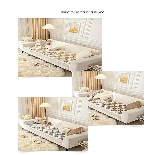 Funnyfuzzy Cream-Coloured Large Plaid Square Pet Mat Bed Couch Cover,Funny Fuzzy Square Pet Mat Bed Couch Cover,Large Plaid Square Pet Mat Bed Couch Cover For Couch Or Floor (1,70x150cm) 3 Funnyfuzzy Cream-Coloured Large Plaid Square Pet Mat Bed Couch Cover,Funny Fuzzy Square Pet Mat Bed Couch Cover,Large Plaid Square Pet Mat Bed Couch Cover For Couch Or Floor (1,70x150cm) - Image 3