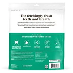 Amazon Brand - Wonder Bound Dog Dental Sticks, Chicken Flavor, Small/Medium, 45 Count, 25 Oz