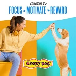 Crazy Dog Train-Me! Training Reward Dog Treats 16 Oz., Bacon Regular -Zoomie Shop 515jsCZqJSL