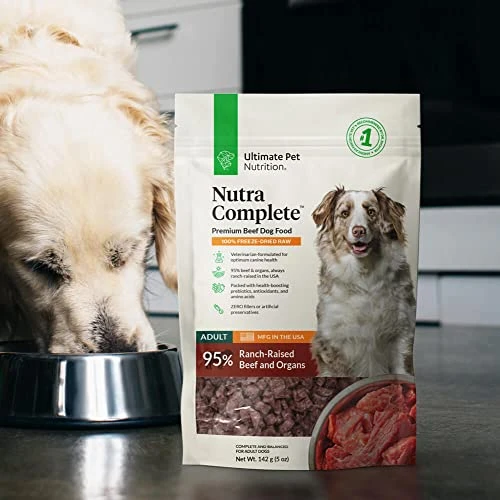 ULTIMATE PET NUTRITION Nutra Complete, 100% Freeze Dried Veterinarian Formulated Raw Dog Food With Antioxidants Prebiotics And Amino Acids, (Beef, 5 OZ) 4 ULTIMATE PET NUTRITION Nutra Complete, 100% Freeze Dried Veterinarian Formulated Raw Dog Food With Antioxidants Prebiotics And Amino Acids, (Beef, 5 OZ) - Image 4