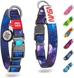 WAUDOG Nylon Dog Collar - Adjustable Dog Collar For Large Dogs, Small & Medium Dogs - Breakaway Puppy Collars For Large Breed Dogs - Boy & Girl Dog Collars With Durable Plastic Buckle And QR Dog Tag -Zoomie Shop 515wP9URqL. AC