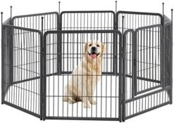 TMEE Dog Playpens 8/16 Panels Dog Pen Outdoor Indoor Dog Fence Exercise Pen 24 Inch Height Pet Play Yard Gate With Doors For Small Dogs/Puppies, Pet Playpen For RV, Camping, Yard, 8 Pcs 18 TMEE Dog Playpens 8/16 Panels Dog Pen Outdoor Indoor Dog Fence Exercise Pen 24 Inch Height Pet Play Yard Gate With Doors For Small Dogs/Puppies, Pet Playpen For RV, Camping, Yard, 8 Pcs -Zoomie Shop 5162dnWNoL. AC