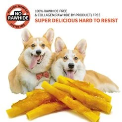 LuvChew Chicken Wrapped Dog Bone Treat Sticks With Turmeric, Easy To Digest, Non-Rawhide Soft Chicken Cheese Dog Chew Treats 15pcs/Pack (Medium 4.5" 15pcs/Pack X 3packs) -Zoomie Shop 51664AywGlL