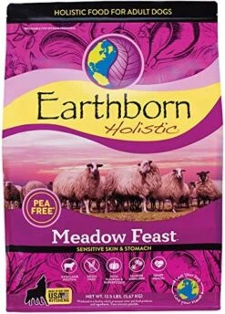Earthborn Holistic Meadow Feast Grain-Free Natural Dry Dog Food, 25 Lb -Zoomie Shop 516Mxld e4L. AC