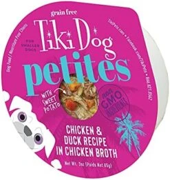 Tiki Dog Aloha Petites Wet Dog Food, Variety Pack 3 Oz. Cups 10 Count -Zoomie Shop 516WO1WHE6L. AC