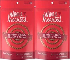 GENERIC WholeHearted Grain-Free Tender Tidbits Dog Training Treats (Chicken,Beef,Salmon,Peanut Butter., 4-6oz.) 10 GENERIC WholeHearted Grain-Free Tender Tidbits Dog Training Treats (Chicken,Beef,Salmon,Peanut Butter., 4-6oz.) -Zoomie Shop 516ioUDtTFL. AC