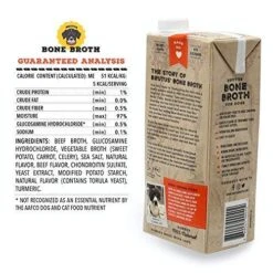 Brutus Bone Broth For Dogs 64 Oz | All Natural | Made In USA | Glucosamine & Chondroitin For Healthy Joints | Human Grade Ingredients | Hydrating Dog Food Topper & Gravy (Beef, 2-Pack) -Zoomie Shop 516j8LVpwdL