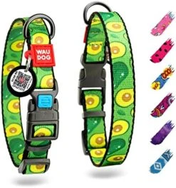 WAUDOG Nylon Dog Collar - Adjustable Dog Collar For Large Dogs, Small & Medium Dogs - Breakaway Puppy Collars For Large Breed Dogs - Boy & Girl Dog Collars With Durable Plastic Buckle And QR Dog Tag -Zoomie Shop 516kR7iVCL. AC
