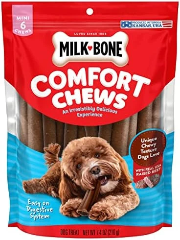 Milk-Bone Mini Comfort Chews, Dog Treats With Unique Chewy Texture And Real Beef, 6 Mini Chews (Pack Of 5) 8 Milk-Bone Mini Comfort Chews, Dog Treats With Unique Chewy Texture And Real Beef, 6 Mini Chews (Pack Of 5) - Image 8