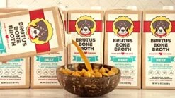 Brutus Bone Broth For Dogs 64 Oz | All Natural | Made In USA | Glucosamine & Chondroitin For Healthy Joints | Human Grade Ingredients | Hydrating Dog Food Topper & Gravy (Beef, 2-Pack) -Zoomie Shop 516uyFwYeAL