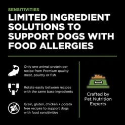 GO! SOLUTIONS SENSITIVITIES - Turkey Recipe - Limited Ingredient Dog Food, 3.5 Lb β Grain Free Dog Food For All Life Stages β Dog Food To Support Sensitive Stomachs