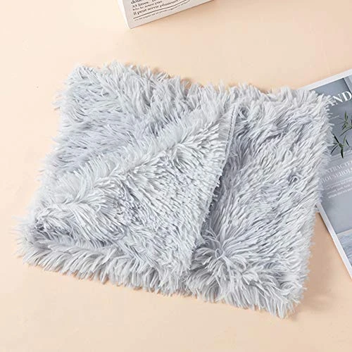 SONGBIRDTH Pet Bed,Winter Warm Small/Medium Puppy Cats Dogs Carpet Fluffy Plush Pet Soft Blanket,Breathable Cotton Blend,Removable Easy To Clean Light Grey M 3 SONGBIRDTH Pet Bed,Winter Warm Small/Medium Puppy Cats Dogs Carpet Fluffy Plush Pet Soft Blanket,Breathable Cotton Blend,Removable Easy To Clean Light Grey M - Image 3