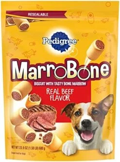 PEDIGREE MARROBONE Dog Treats Real Beef Flavor Crunchy Dog Biscuit, 6 Lb. Pack -Zoomie Shop 517C1QBSHRL. AC