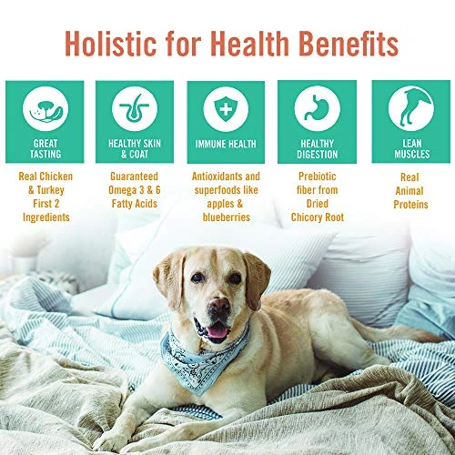 Chicken Soup For The Soul Pet Food Adult Dog Food, Chicken, Turkey & Brown Rice Recipe, 28 Lb. Bag | Soy Free, Corn Free, Wheat Free | Dry Dog Food Made With Real Ingredients 2 Chicken Soup For The Soul Pet Food Adult Dog Food, Chicken, Turkey & Brown Rice Recipe, 28 Lb. Bag | Soy Free, Corn Free, Wheat Free | Dry Dog Food Made With Real Ingredients - Image 2