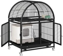 Cat Playpen For Indoor Cats Universal Wheel With Lock Made Of Thick Steel Pipe Steel Wire, Anti-Collision Door Lock Suitable For Cats, Dogs, 3 Colors (Color : Green, Size : 79 * 63 * 97cm) -Zoomie Shop 517LwfySKRL. AC