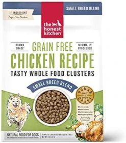 The Honest Kitchen Whole Food Clusters Small Breed Whole Grain Chicken Dry Dog Food, 4 Lb Bag -Zoomie Shop 517lGRSsWoL. AC