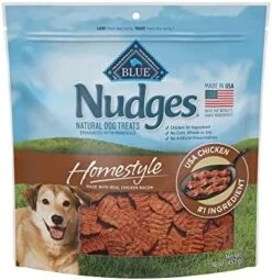 Blue Buffalo Nudges Homestyle Natural Dog Treats, Chicken, 16oz Bag -Zoomie Shop 517mSikffL. AC