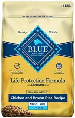 Blue Buffalo Healthy Weight Small Breed Dog Food, Life Protection Formula, Natural Chicken & Brown Rice Flavor, Adult Dry Dog Food, 15 Lb Bag 13 Blue Buffalo Healthy Weight Small Breed Dog Food, Life Protection Formula, Natural Chicken & Brown Rice Flavor, Adult Dry Dog Food, 15 Lb Bag -Zoomie Shop 517xs3kCZL. AC