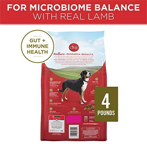 Purina ONE Dry Dog Food Lamb And Rice Formula - (4) 4 Lb. Bags 5 Purina ONE Dry Dog Food Lamb And Rice Formula - (4) 4 Lb. Bags - Image 5