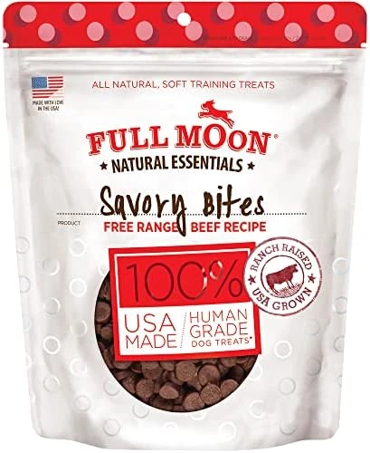 Full Moon All Natural Human Grade Dog Treats, Essential Beef Savory Bites, 14 Ounce 6 Full Moon All Natural Human Grade Dog Treats, Essential Beef Savory Bites, 14 Ounce - Image 6