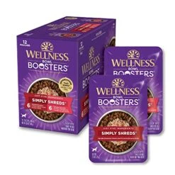 Wellness Bowl Boosters Simply Shreds Variety Pack, 2.8 Ounce Pouch (Pack Of 12)