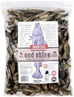Polkadog Crunchy Cod Skins Dog Sticks - Cod Skins Treats For Dogs - All-Natural Pet, Dog Treats - Savory, Healthy Fish-Skin Puppy Treat - Locally-Sourced Alaskan Treats For Pets – 4.7 Oz. -Zoomie Shop 518mSxHKC7L. AC
