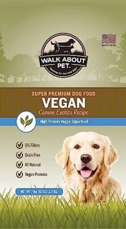 Walk About Pet, WA10038, Super Premium Canine Exotics Dog Food, Dry Alkaline Kibble, Vegan Recipe, Grain-Free, Gluten-Free, Single Source Protein, 25-Pound Bag 12 Walk About Pet, WA10038, Super Premium Canine Exotics Dog Food, Dry Alkaline Kibble, Vegan Recipe, Grain-Free, Gluten-Free, Single Source Protein, 25-Pound Bag -Zoomie Shop 518xAFaZwL. AC