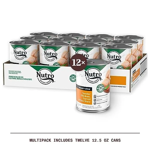 NUTRO HEARTY STEW Adult Natural Grain Free Wet Dog Food Cuts In Gravy Tender Chicken, Carrot & Pea Stew, 12.5 Oz. Cans (Pack Of 12) 2 NUTRO HEARTY STEW Adult Natural Grain Free Wet Dog Food Cuts In Gravy Tender Chicken, Carrot & Pea Stew, 12.5 Oz. Cans (Pack Of 12) - Image 2