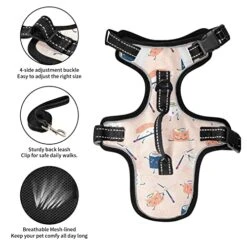 Cartoon Food Sushi Sashimi Dog Harness Adjustable Reflective Dogs Harness Soft Vest Harness For Dog Puppy Pets (with Drawcord) -Zoomie Shop 519gQbOyUIL