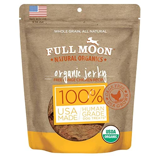 Full Moon USDA Organic Chicken Jerky Healthy All Natural Dog Treats Human Grade 16 Oz 1 Full Moon USDA Organic Chicken Jerky Healthy All Natural Dog Treats Human Grade 16 Oz