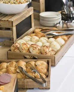 TableCraft Products CRATE11 1:1 Gastro Serving And Display Crate, Acacia Wood, 20 3/4" X 12 3/4" X 2 3/4" -Zoomie Shop 519jhrvwi1L