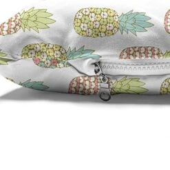 Ambesonne Pineapple Pet Bed, Tropical Fruit Pattern In Pastel Colors Juicy Nutritious And Ripe Summer Food, Chew Resistant Pad For Dogs And Cats Cushion With Removable Cover, 24" X 39", Multicolor 9 Ambesonne Pineapple Pet Bed, Tropical Fruit Pattern In Pastel Colors Juicy Nutritious And Ripe Summer Food, Chew Resistant Pad For Dogs And Cats Cushion With Removable Cover, 24" X 39", Multicolor -Zoomie Shop 519zhUrIMAL