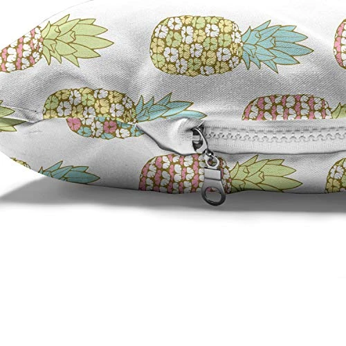 Ambesonne Pineapple Pet Bed, Tropical Fruit Pattern In Pastel Colors Juicy Nutritious And Ripe Summer Food, Chew Resistant Pad For Dogs And Cats Cushion With Removable Cover, 24" X 39", Multicolor 5 Ambesonne Pineapple Pet Bed, Tropical Fruit Pattern In Pastel Colors Juicy Nutritious And Ripe Summer Food, Chew Resistant Pad For Dogs And Cats Cushion With Removable Cover, 24" X 39", Multicolor - Image 5